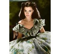 Notebook: Scarlett O'Hara Barbecue Dress; Vivien Leigh as Scarlett in Gone with the Wind
