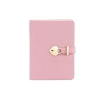 Notebook, Secret Ruled Journal Lined Diary with Heart Lock Creative Gift,s(Pink)