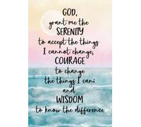Notebook: Serenity Prayer Notebook, Bible Study Journal to Write In