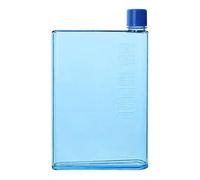 Notebook Shape Bottle - Reusable A5 A6 Thin Portable Water Bottle, 8.54 x 5.00 x 1.26 Inches, Durable, Lightweight PP, BPA Free | Outdoor Sports, Work, Study, Daily Carrying by Flasc