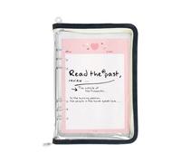 Notebook Shell Binder - 6 Rings Planner Cover, Transparent Removable Journal Folder, Water Organization | Student Office Travel School Meeting Work Notes Compact Durable Functional Casual
