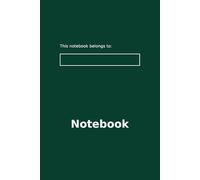 Notebook: Simple and elegant notebook with 96 pages off grid paper