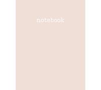 Notebook: Simple blush pink dot grid notebook - 100 pages - 8.5 x 11