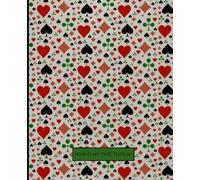 Notebook Spade Heart Diamond Club: Lined Card Suit Symbols Journal for Notes, Planning and Everyday Writing, Dotted line Notebook, 110 Pages