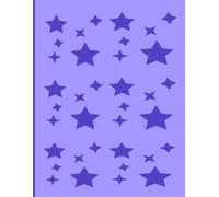 Notebook: Star print, 8.5*11, 200 Pages, College ruled lined notebook