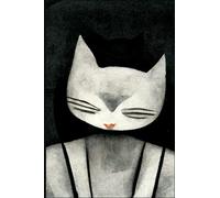 Notebook: Subrealistic cat woman - The 108-page 6x9 lined notebook is an ideal gift.