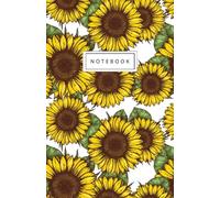 Notebook: Sunflowers- Beautiful Design: 5.5" x 8.5" lined pages. Great for note-taking/Composition/Writing/Planning/Diary/Gift