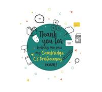 Notebook - Thank you for helping me pass my Cambridge C2 Proficiency: A thank you gift for your English teacher