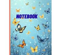 notebook: The cover charms with soft colors, where butterflies flutter over a dreamy morning-like background. Touches of pink and blue blend to create ... here, every thought deserves to be written.