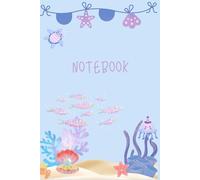 Notebook: The sea pattern Composition Notebook with Pastel Paperback, 120 pages, 6 X 9"