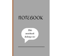 Notebook:This notebook belongs to: Notebook for everyone