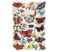 Notebook thoughts in progress Butterflies Lined Pages with Motif