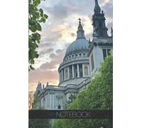 Notebook - Travel Journal - 110 pages: London, England - St paul's cathedral Church