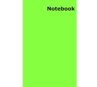 Notebook: Unlined Blank Green Cover Journal - No Lines for Drawing and Writing - Empty Page book for Your Ideas Details Goals Plans and Thoughts