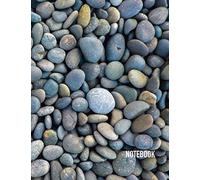 Notebook: Unlined Pebbles Theme Cover Journal Cahier Large: 8.5 x 11 100 Unlined Pages Notebook for Notes, Sketches, Observations, Ideas