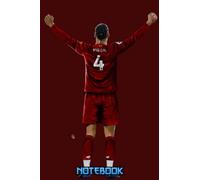 Notebook : Virgil van Dijk Notebook 100 Pages Collage Lined Pages Thankgiving Notebook Journal Gift Idea For Students, Teens, Boy and Girl #721