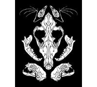 Notebook: Vulture Culture Animal Bones Journal Diary | Gothic Goth Wicca Witch Witchy | A4 8.5x11" | 120 Lined Pages