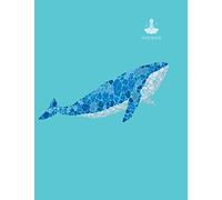 Notebook: Whale cover and Dot pages, Extra large (8.5 x 11) inches, 110 pages, notebooks and journals: Volume 1 (Whale notebook,)