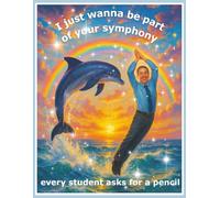 Notebook with Funny Cover -I Just Wanna Be Part of Your Symphony: Lined Journal for Teachers with Meme Humor Paperback