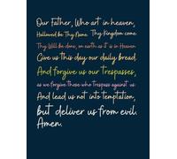 Notebook with “Our Father” Prayer - Lined Journal (8.5” x 11”) - 56 Pages