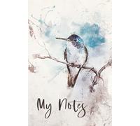 Notebook with painterly Hummingbird Motif - 6x9 inch: Personal Diary with Lined Pages | 150 Pages | Artistic Softcover Edition Matt