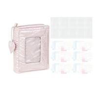 Notebook with Ring Binding - Lid Pocket and Transparent Pages | M5 Spiral Binder Notebook and Journal | For Women Teenager College Students Girls Home Dorm School Classroom Study