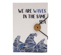 Notebook with strap - Waves in the same sea