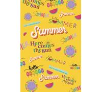 Notebook, Yellow summer notebook, lined, 120 page, 6x9in: Journal your summer, keep a written notebook memory of all the fun things your summer brought you.