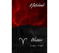 Notebook Zodiac Spirit Premium, Widder, Elements Design: Notizbuch, liniert, 160 Seiten, Sternzeichen Widder, Hardcover