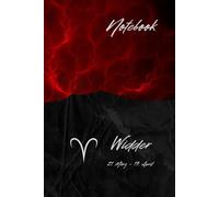 Notebook Zodiac Spirit, Widder, Elements Design: Notizbuch, liniert, 160 Seiten, Sternzeichen Widder