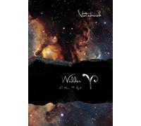 Notebook Zodiac Spirit, Widder, Galaxy Design: Notizbuch, blanko, 160 Seiten, Sternzeichen Widder