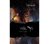 Notebook Zodiac Spirit, Widder, Galaxy Design: Notizbuch, blanko, 320 Seiten, Sternzeichen Widder