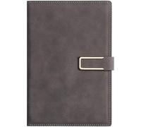 Notebooks Diary Journal,Notepad with Magnetic Buckle,Journal with Pen Loop Paper(Gray,5.98 * 8.34 in)