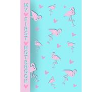 Notebooks For Elementary Students Teens Girls Kids Back To School, Pink Flamingo Wide Ruled Notebook, Composition Notebook Wide Ruled Hearts For Kindergarten K-2, Glossy Cover, 120 Pages, 6" x 9”