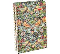 Notebooks (Multicoloured William Morris Strawberry Thief B B5 Wiro)