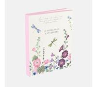 Notecard Wallet - Set of 12 Blank Notecards with Envelopes (126 x 176mm) - Greeting Cards in Wallet for Thank You Notes & Messages (Wild Harmony A)