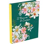 Notecard Wallet - Set of 12 Blank Notecards with Envelopes (126 x 176mm) - Greeting Cards in Wallet for Thank You Notes & Messages (Radiance)