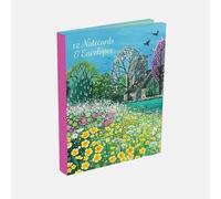Notecard Wallet - Set of 12 Blank Notecards with Envelopes (126 x 176mm) - Greeting Cards in Wallet for Thank You Notes & Messages (Country Stroll B)