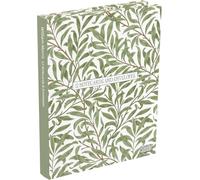 Notecard Wallet - Set of 12 Blank Notecards with Envelopes (126 x 176mm) - Greeting Cards in Wallet for Thank You Notes & Messages (William Morris Willow & Rose A)
