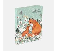 Notecard Wallet - Set of 12 Blank Notecards with Envelopes (126 x 176mm) - Greeting Cards in Wallet for Thank You Notes & Messages (Foxy Tales A)