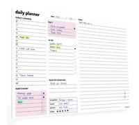 Noted A4 Daily Planner Pad Daily Schedule, To Do List & Large Notes Area