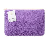 Noted by Post-it Lavender Faux Shearling 10x15 Inch Laptop Pouch