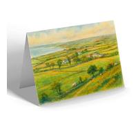 NOTELET - A General View, Clynnog - Vintage Art Style
