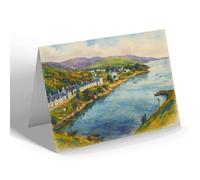 NOTELET - A Glimpse of East Tarbert, Harris - Vintage Art Style