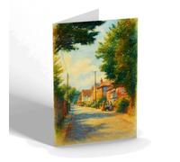 NOTELET - A Glimpse of High Street, Bembridge - Vintage Art Style