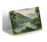 NOTELET - A Glimpse of Loch Awe near Cladich - Vintage Art Style