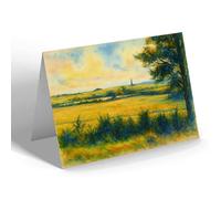 NOTELET - A Glimpse Of the Down, Bembridge - Vintage Art Style