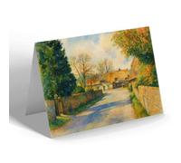 NOTELET - A Glimpse of the Village, Kings Somborne - Vintage Art Style