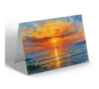 NOTELET - A Parting Gleam, Orkney - Vintage Art Style