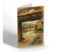 NOTELET - A Peep At Castle Combe - Vintage Art Style